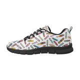 Skate Board Pattern Print Design 05 Men's Breathable Sneakers ( Model 055)