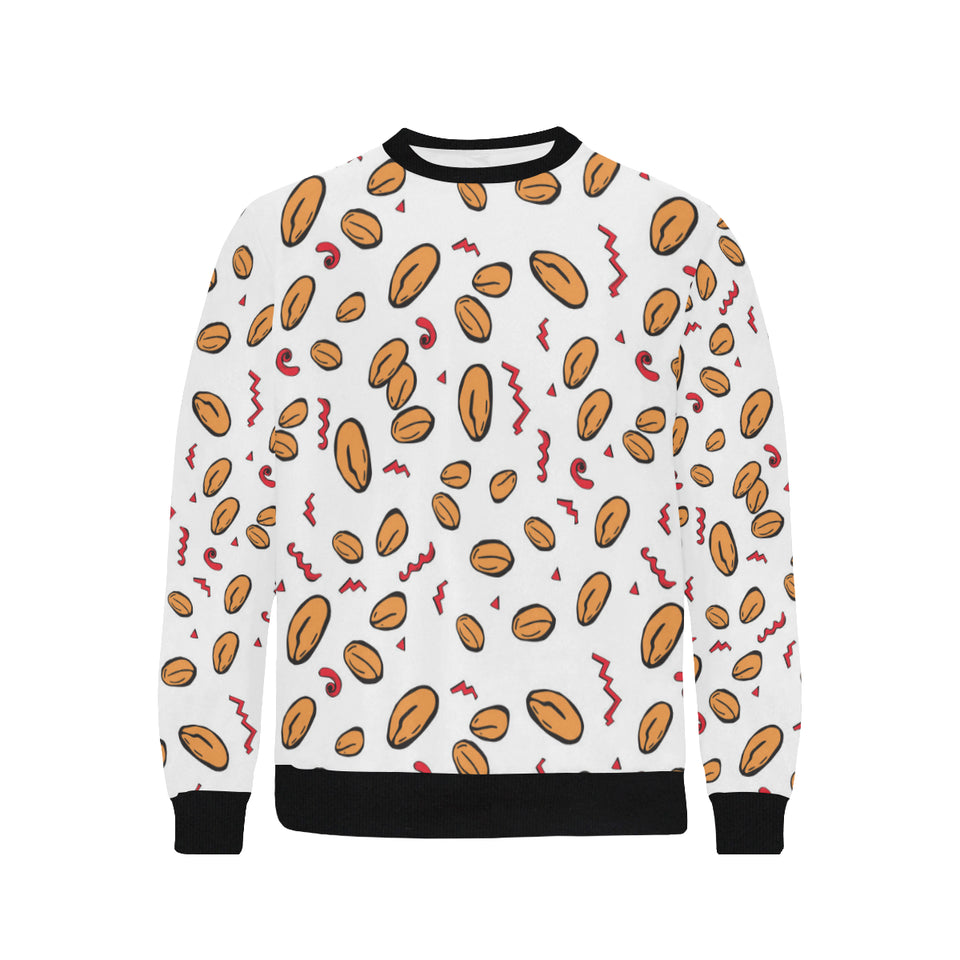 peanuts pattern background Men's Crew Neck Sweatshirt