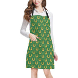 Horseshoes Pattern Print Design 05 All Over Print Adjustable Apron