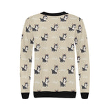 Cute Siberian Husky Women's Crew Neck Sweatshirt