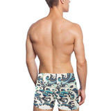Japanese wave pattern Men's Swimming Trunks