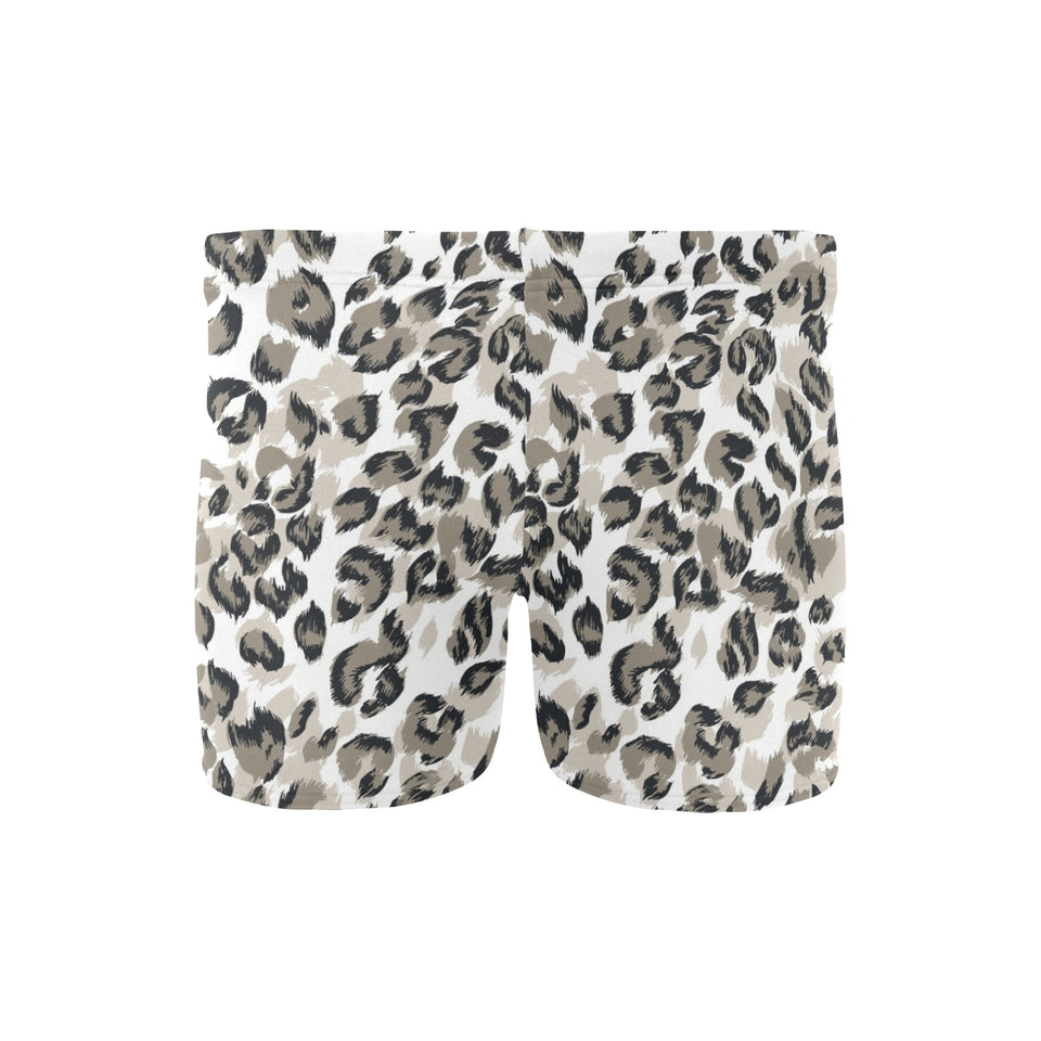 Leopard skin print pattern Men's Swimming Trunks