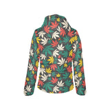 Canabis Marijuana Weed Pattern Print Design 02 Women's Padded Hooded Jacket
