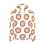 Darts Pattern Print Design 04 Men's Padded Hooded Jacket