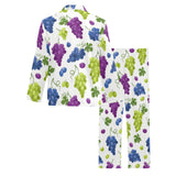Grape pattern Men's Long Pajama Set