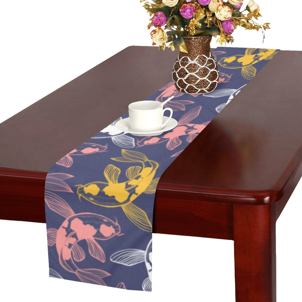 Koi Fish Carp Fish pattern Table Runner