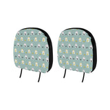 Cute hamster cheese pattern Car Headrest Cover