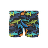 Colorful shark Men's Swimming Trunks