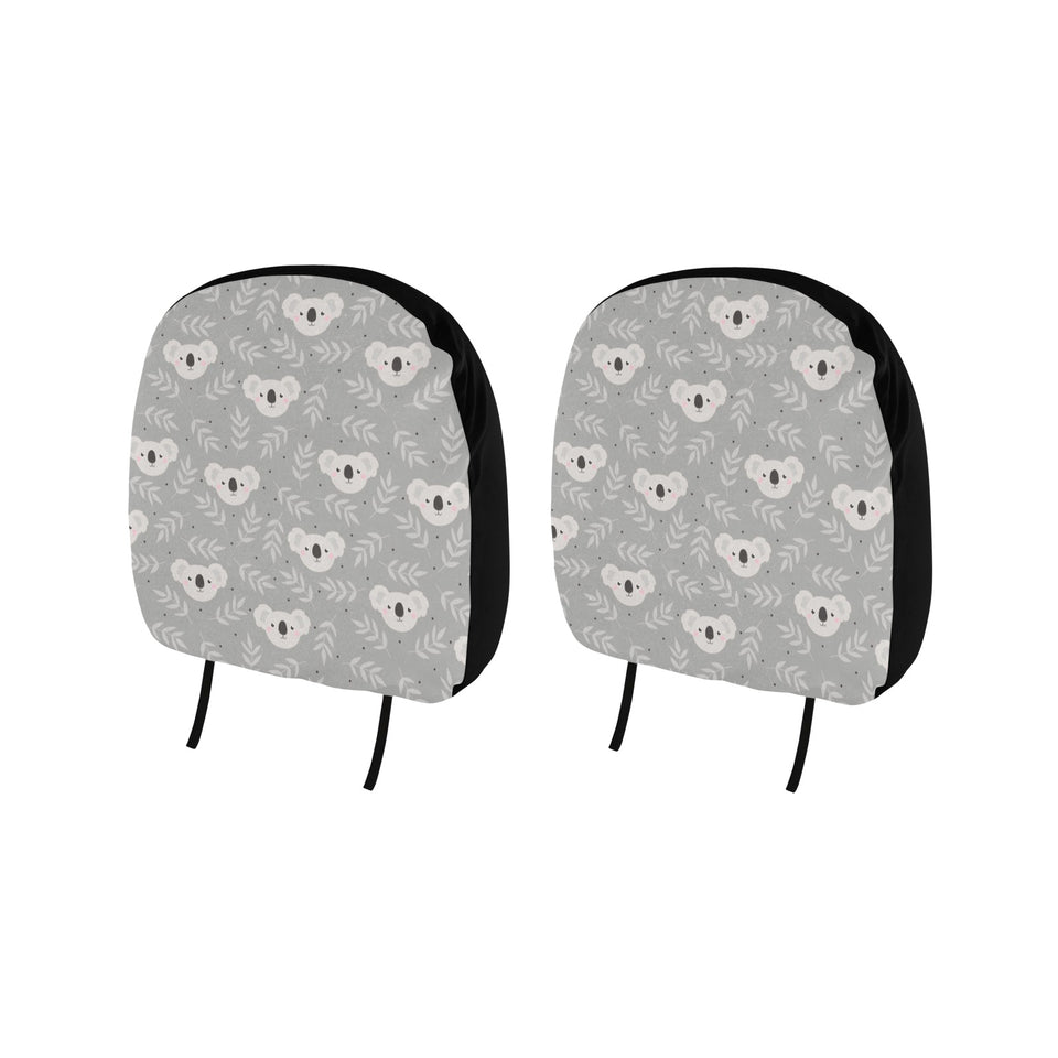 Cute koala leaves pattern Car Headrest Cover