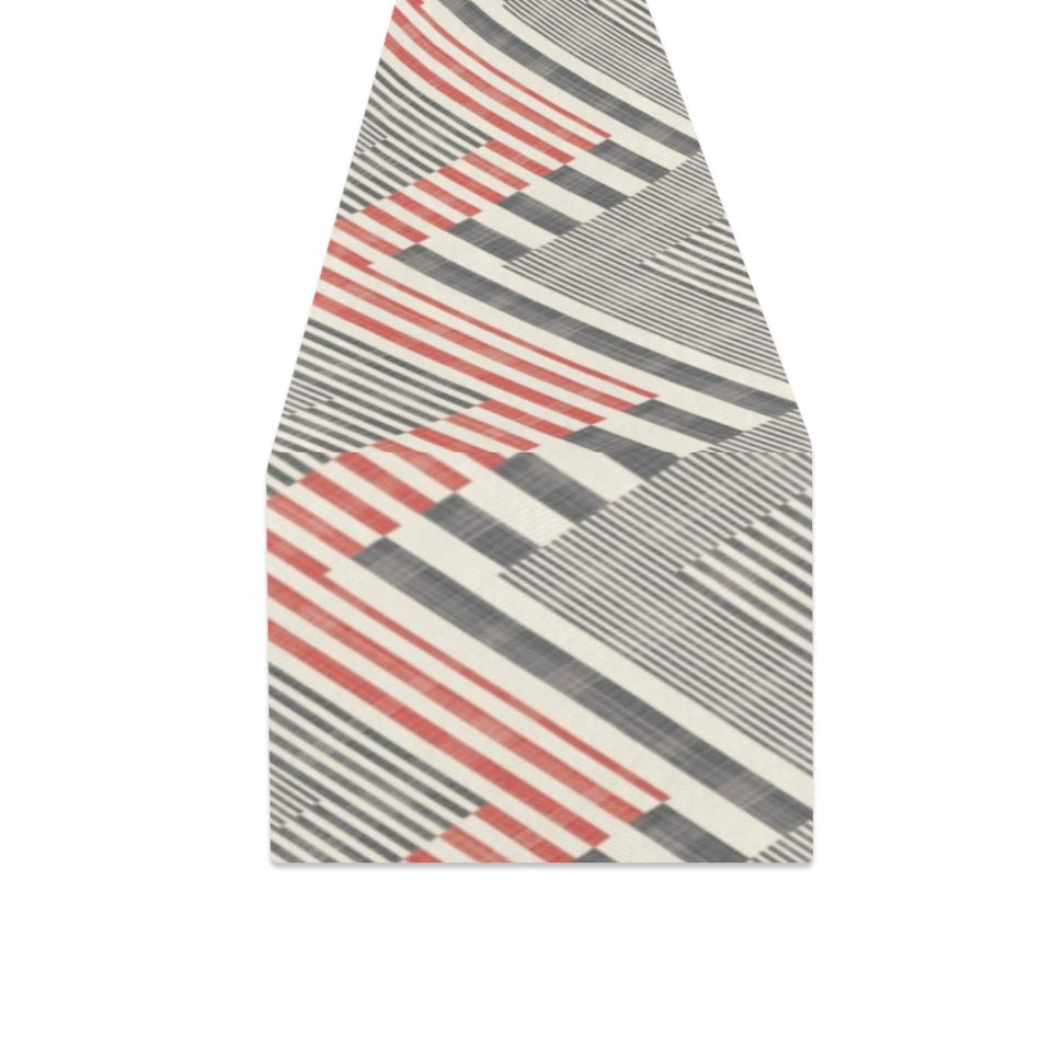 zigzag chevron striped pattern Table Runner