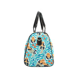 Cute sea otters fishe sea urchin pattern Travel Bag