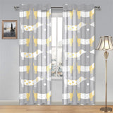 Cute dachshund dog pattern Gauze Curtain