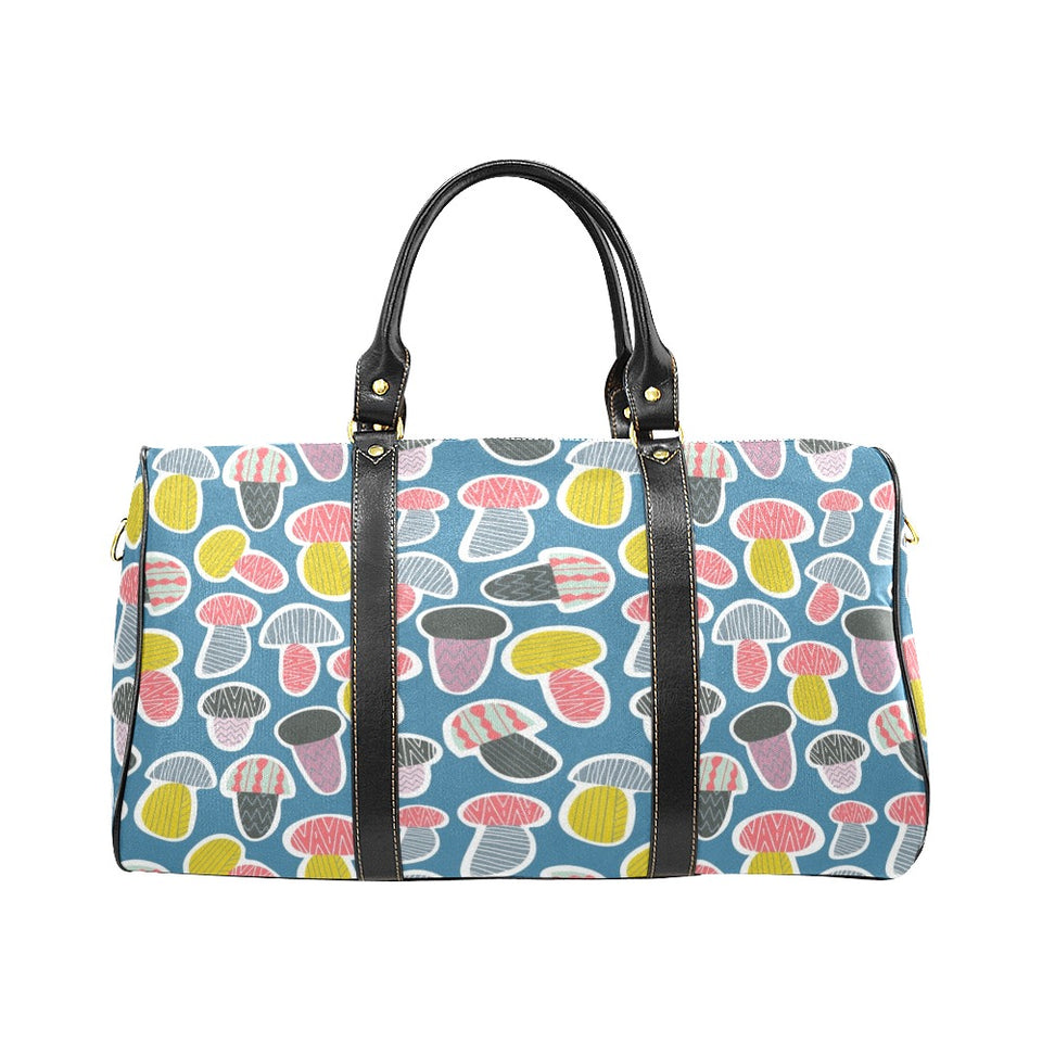 Colorful mushroom design pattern Travel Bag