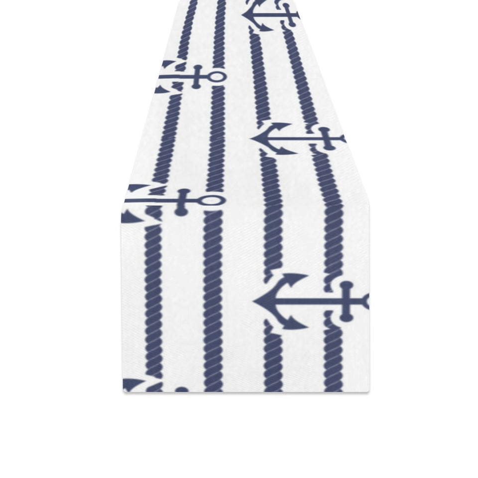 Anchor rope nautical pattern Table Runner