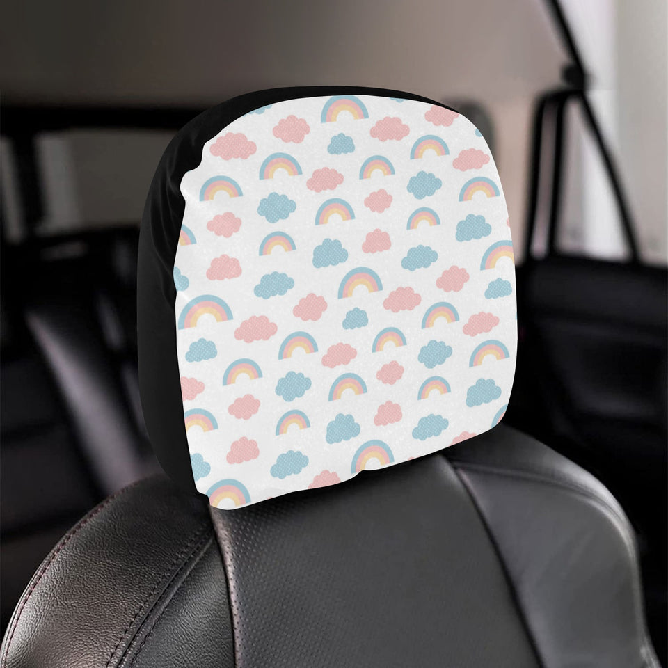 Cute rainbow clound pattern Car Headrest Cover