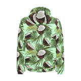 Coconut Pattern Print Design 02 Men's Padded Hooded Jacket