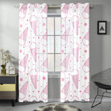 Hand drawn ice cream pattern Gauze Curtain