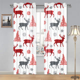 Deer tree snowflakes chrismas pattern Gauze Curtain