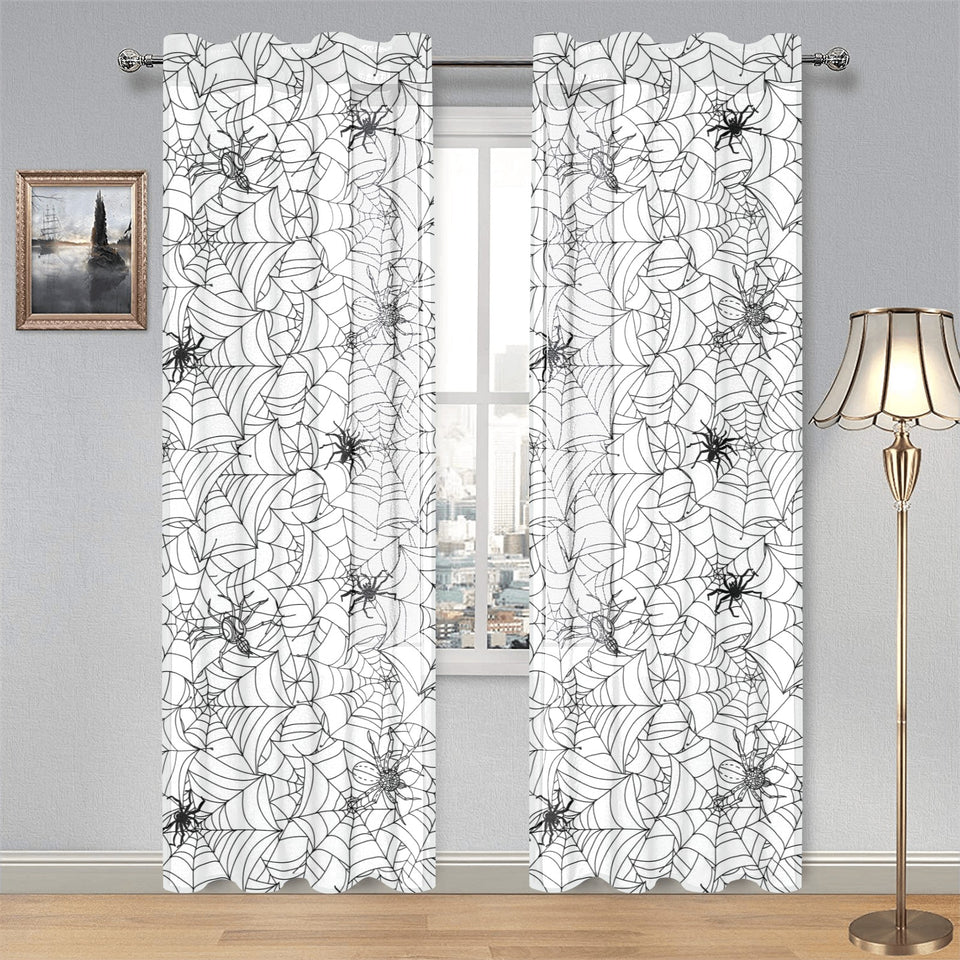 Spider web cobweb pattern Gauze Curtain