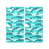 Dolphin sea pattern Gauze Curtain