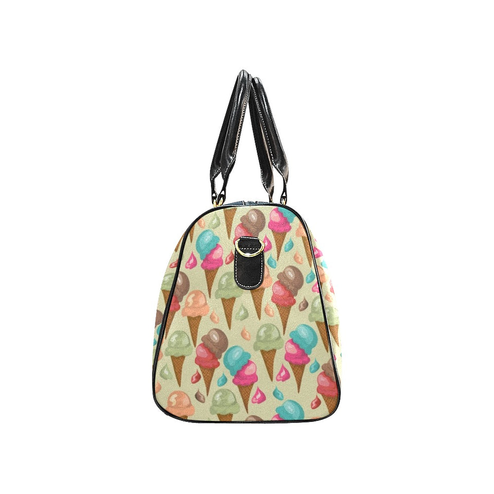Colorful ice cream pattern Travel Bag