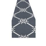 nautical steering wheel rope pattern Table Runner