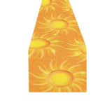 Sun orange background Table Runner