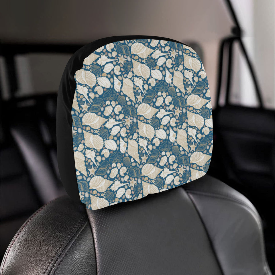Sea turtle Polynesian Tribal design pattern Car Headrest Cover