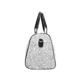 Cartoon hand drawn ice cream black white Travel Bag