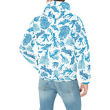 Coral Reef Pattern Print Design 01 Men's Padded Hooded Jacket
