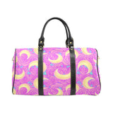 Moon pink rose background Travel Bag
