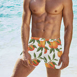 Oranges pattern background Men's Swimming Trunks