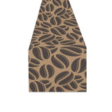 Coffee bean on brown background Table Runner