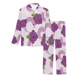 Cute Grape pattern Men's Long Pajama Set