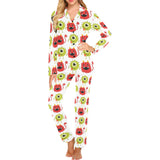 Alien Pattern Print Design 05 Women's Long Pajama Set