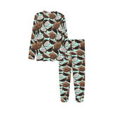 Coconut Pattern Print Design 03 Kids' Boys' Girls' All Over Print Pajama Set