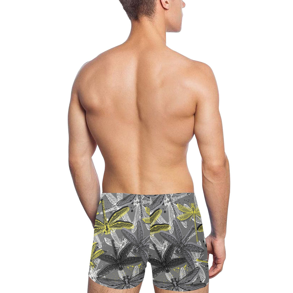 Hand drawn dragonfly pattern Men's Swimming Trunks