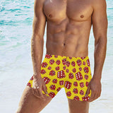 Dice Pattern Print Design 04 Men's Swimming Trunks