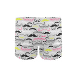 Mustache Beard Pattern Print Design 02 Men's Swimming Trunks