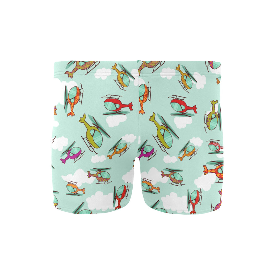 Helicopter design pattern Men's Swimming Trunks