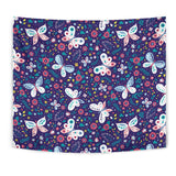 Colorful Butterfly Flower Pattern.Eps Wall Tapestry