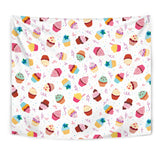 Cake Cupcake Design Pattern Wall Tapestry