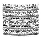 Camel Polynesian Tribal Pattern Wall Tapestry