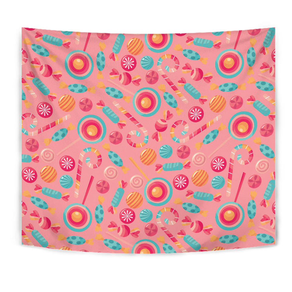 Colorful Candy Pattern Wall Tapestry