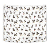 Chihuahua Dog Pattern Wall Tapestry
