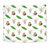 Color Hand Drawn Cocoa Pattern Wall Tapestry