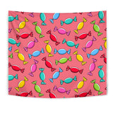 Colorful Wrapped Candy Pattern Wall Tapestry