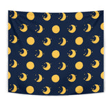 Moon Star Pattern Wall Tapestry