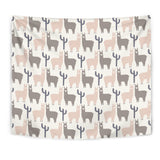 Llama Alpaca Pattern Wall Tapestry