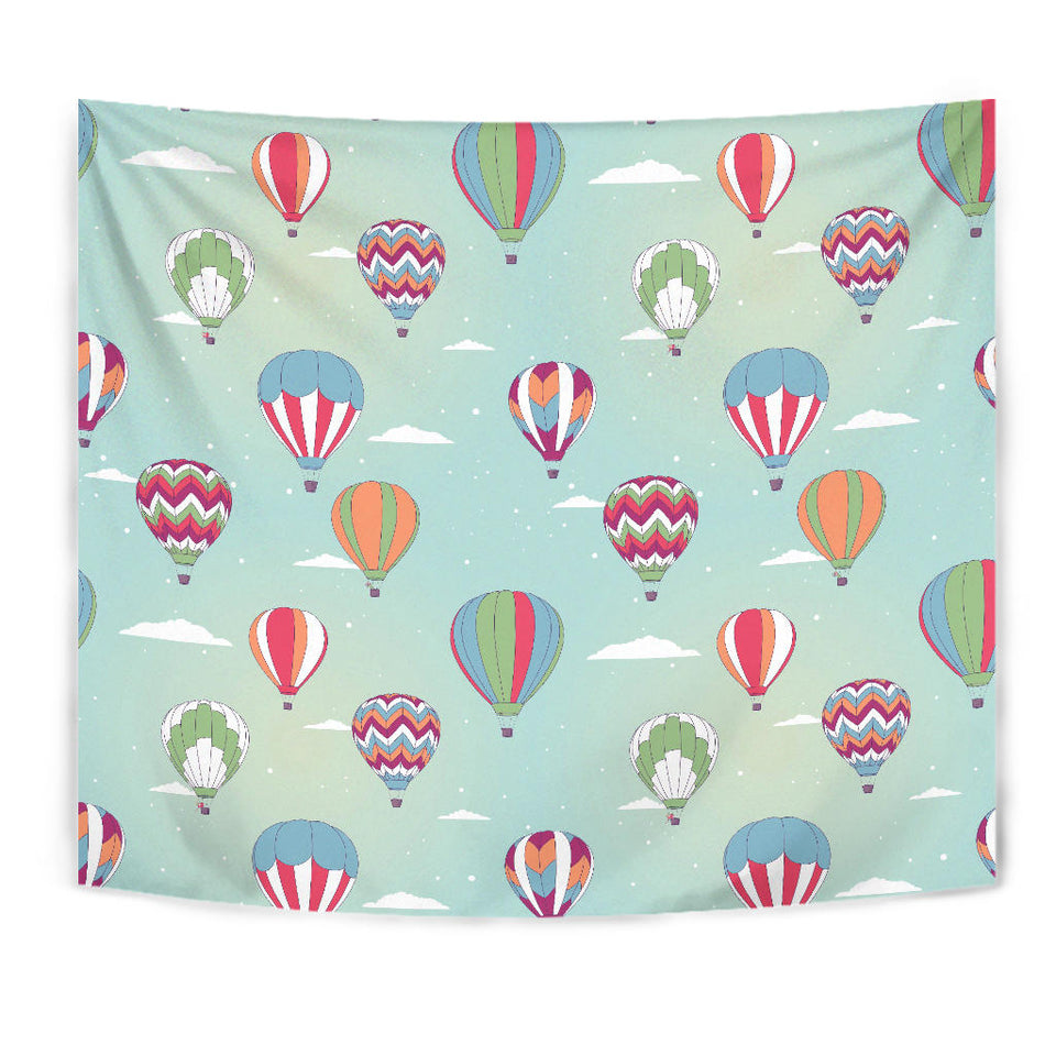 Hot Air Balloon Design Pattern Wall Tapestry